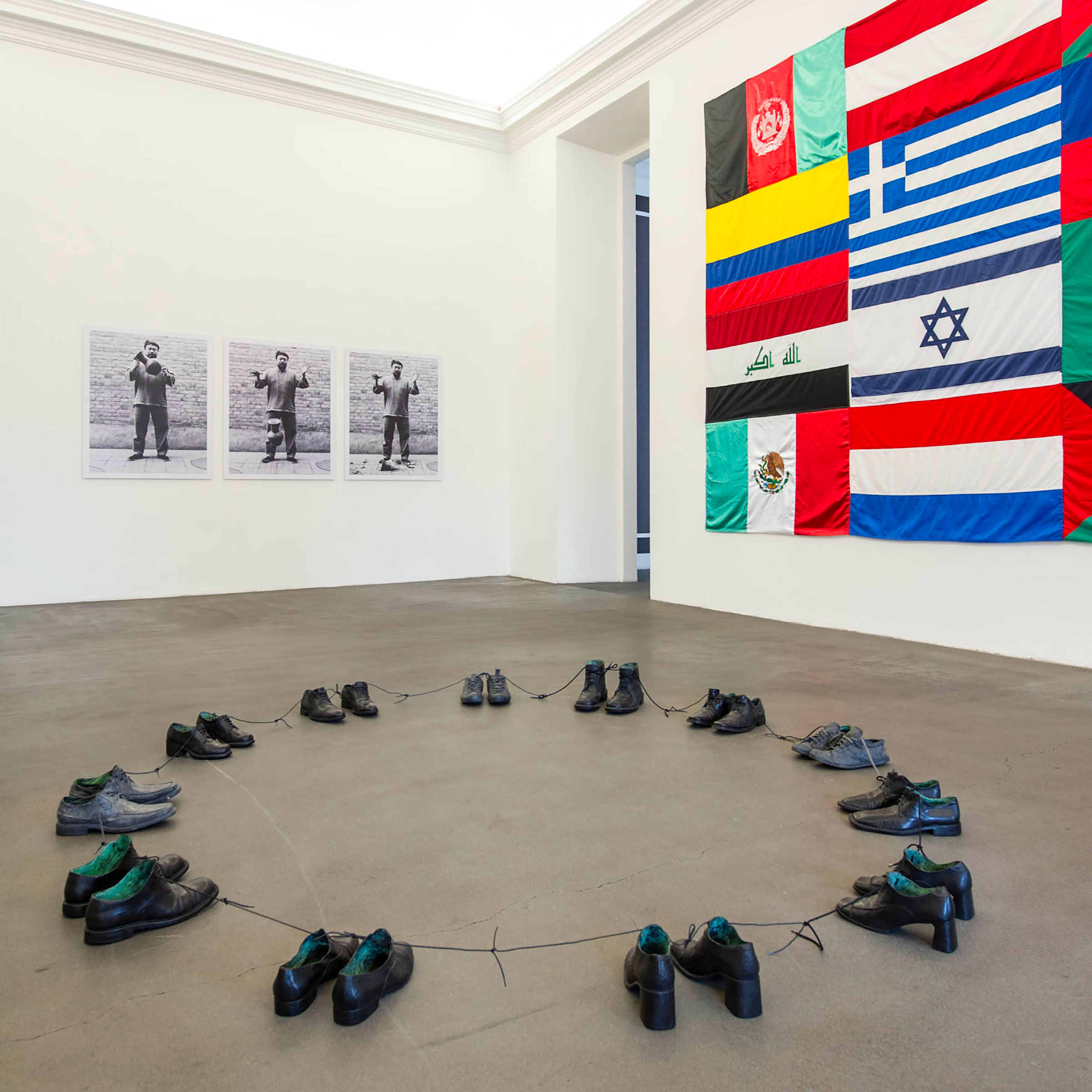 Ai Weiwei, Dropping a Han Dynasty Urn, 1995, Sigalit Landau, O my friends, there are no friends, 2011, Peter Friedl, Failed States, 2011